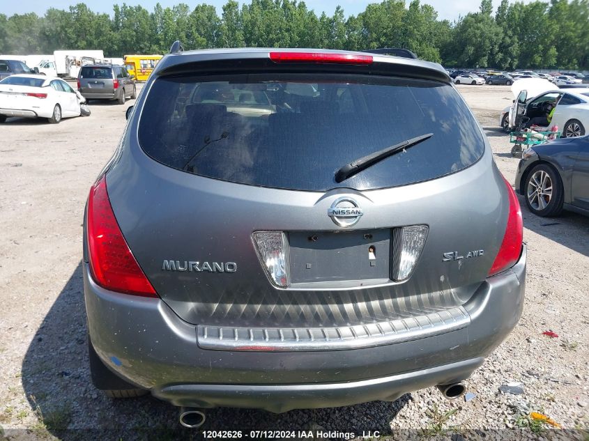 2007 Nissan Murano Sl VIN: JN8AZ08W07W632902 Lot: 12042626