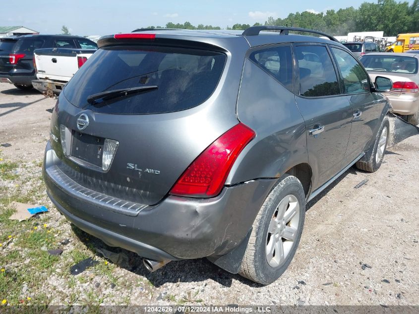 2007 Nissan Murano Sl VIN: JN8AZ08W07W632902 Lot: 12042626