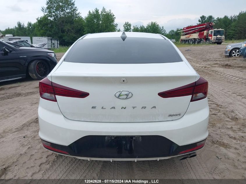 2020 Hyundai Elantra Sport Dct VIN: KMHD04LB4LU014630 Lot: 12042628
