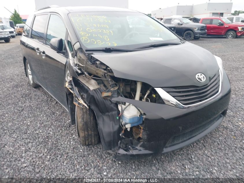 2011 Toyota Sienna VIN: 5TDZK3DCXBS020389 Lot: 12042637