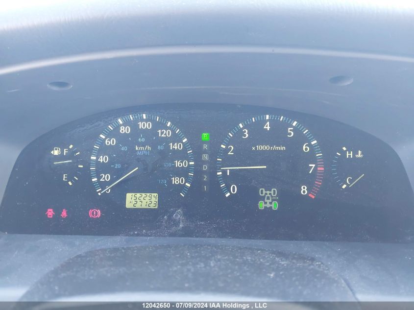 2003 Infiniti Qx4 Luxury VIN: JNRDR09Y43W303381 Lot: 12042650