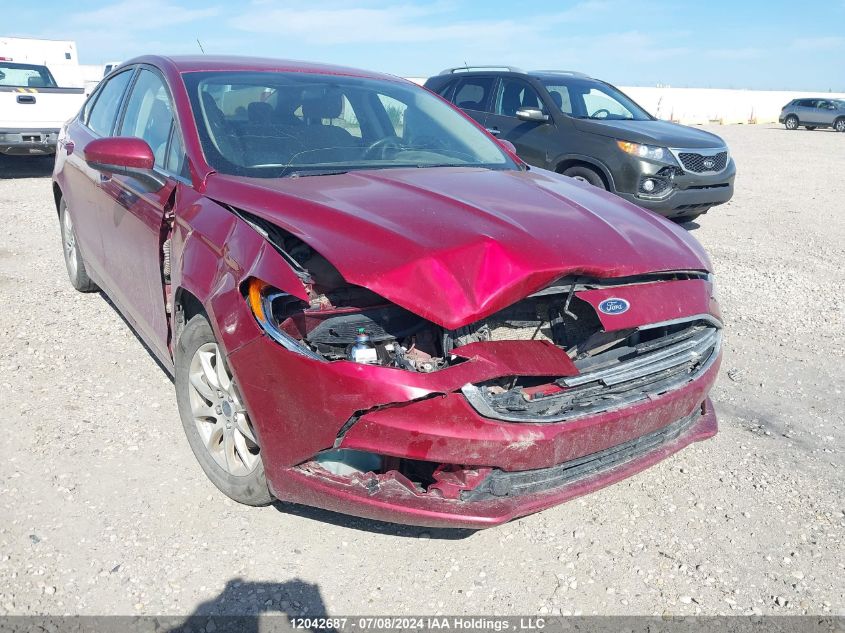 2017 Ford Fusion S VIN: 3FA6P0G77HR239555 Lot: 12042687