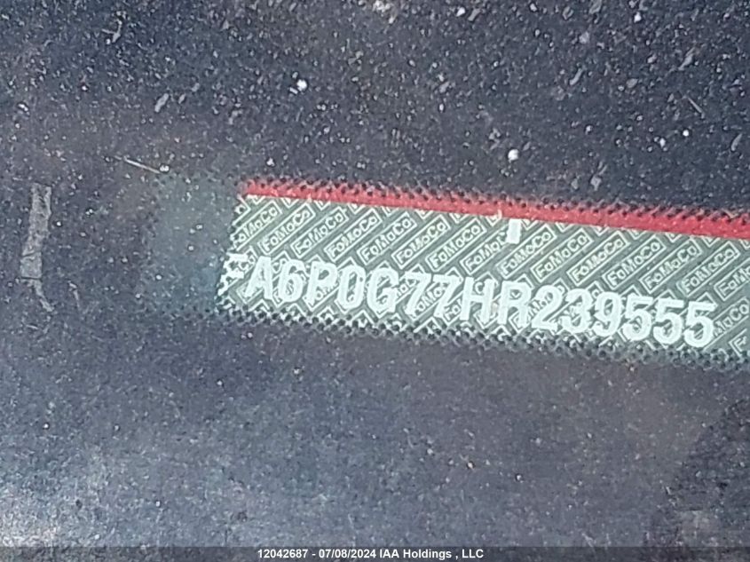 2017 Ford Fusion S VIN: 3FA6P0G77HR239555 Lot: 12042687