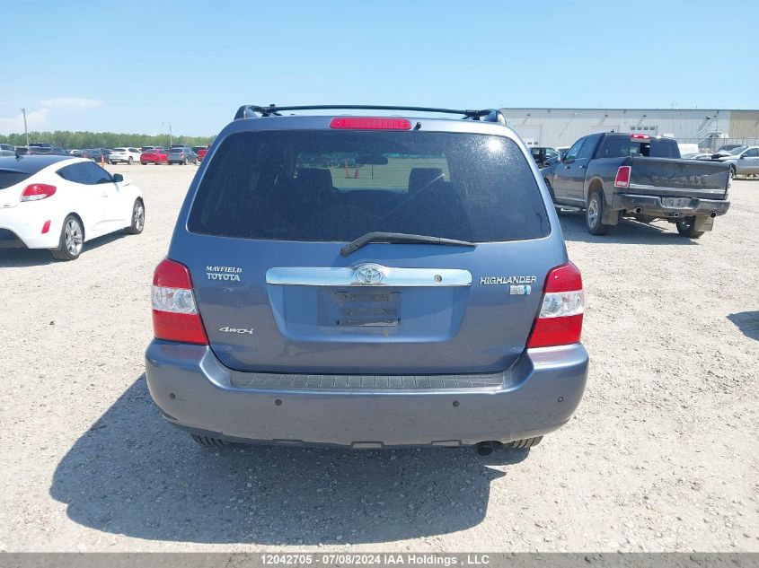 2007 Toyota Highlander Hybrid Hybrid VIN: JTEHW21A770040604 Lot: 12042705