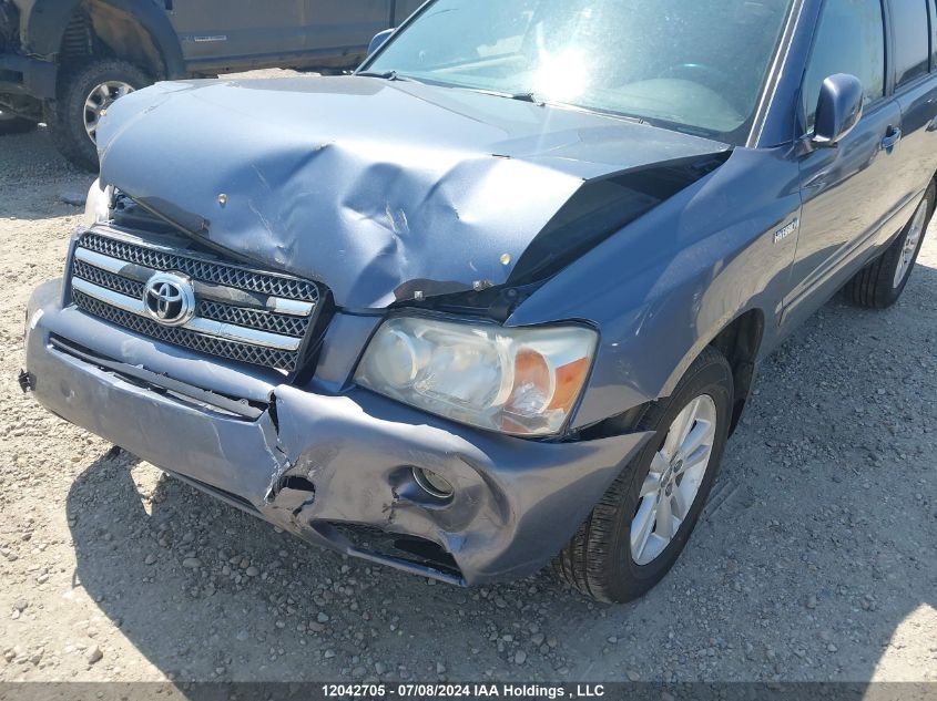 2007 Toyota Highlander Hybrid Hybrid VIN: JTEHW21A770040604 Lot: 12042705