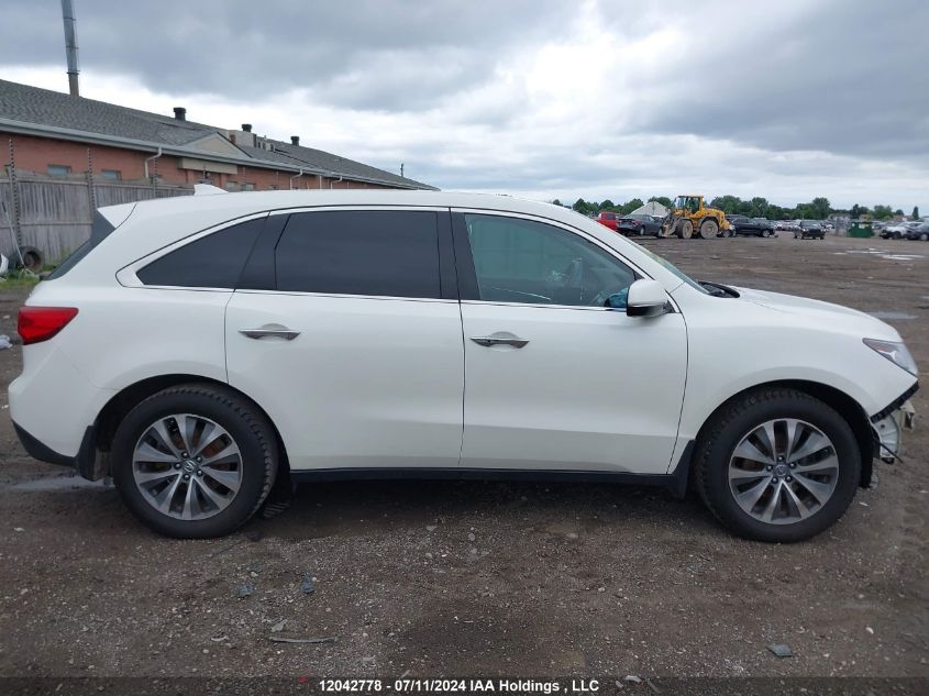 2016 Acura Mdx VIN: 5FRYD4H48GB505283 Lot: 12042778