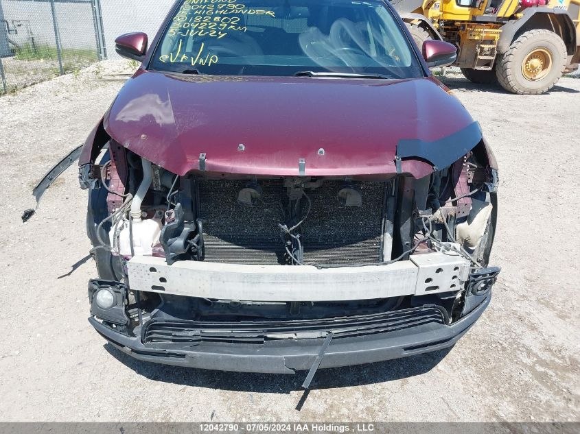 2015 Toyota Highlander Xle VIN: 5TDJKRFH3FS182802 Lot: 12042790