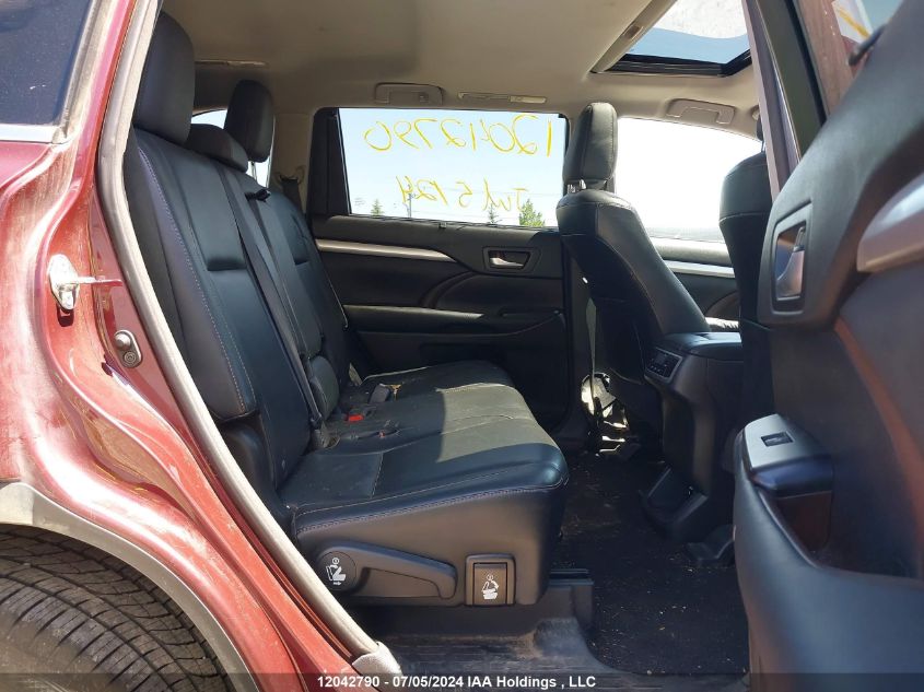 2015 Toyota Highlander Xle VIN: 5TDJKRFH3FS182802 Lot: 12042790