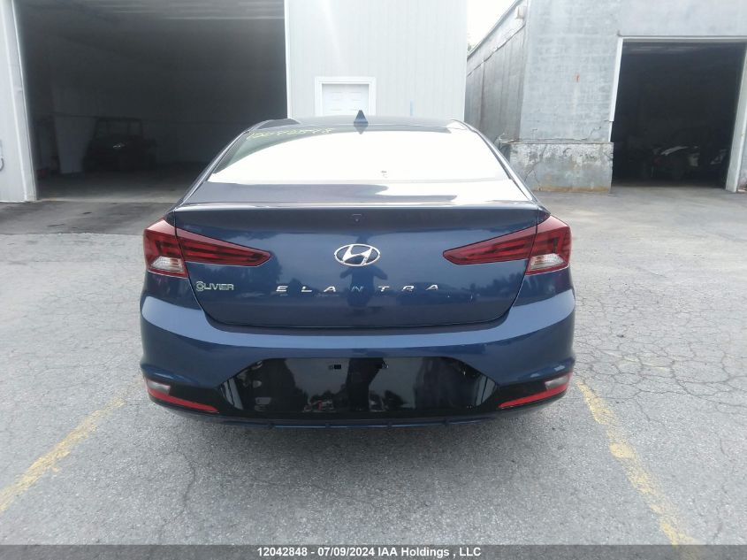 2019 Hyundai Elantra VIN: KMHD84LF0KU752760 Lot: 12042848
