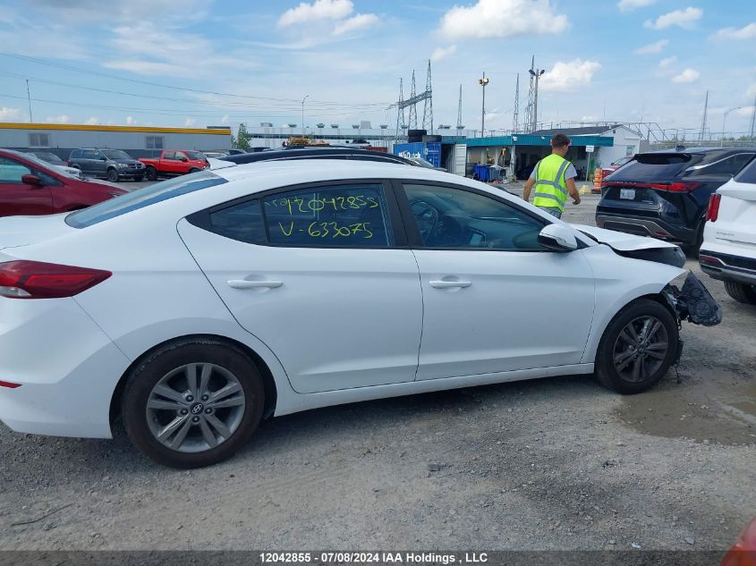 2018 Hyundai Elantra Sel/Value/Limited VIN: KMHD84LF6JU633075 Lot: 12042855