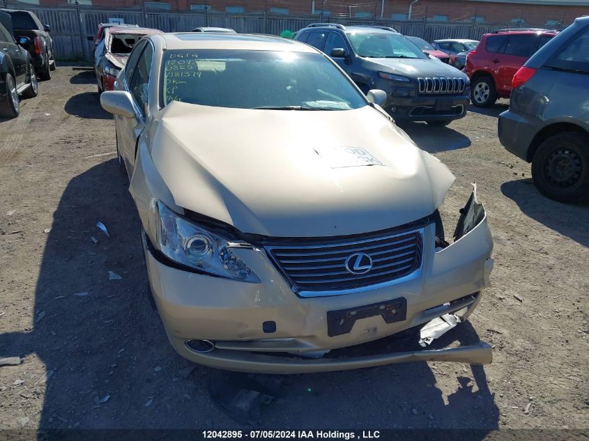 2008 Lexus Es 350 350 VIN: JTHBJ46GX82181379 Lot: 12042895