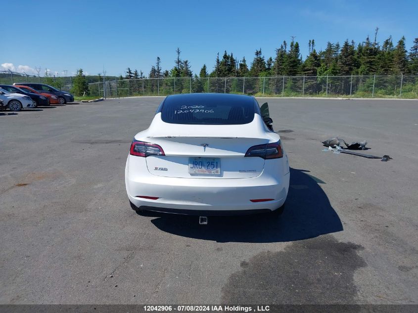 2020 Tesla Model 3 VIN: 5YJ3E1EC3LF626879 Lot: 12042906