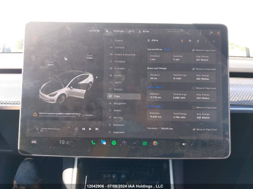 2020 Tesla Model 3 VIN: 5YJ3E1EC3LF626879 Lot: 12042906