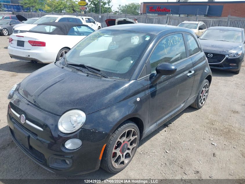 3C3CFFBR1CT309546 2012 Fiat 500 Sport