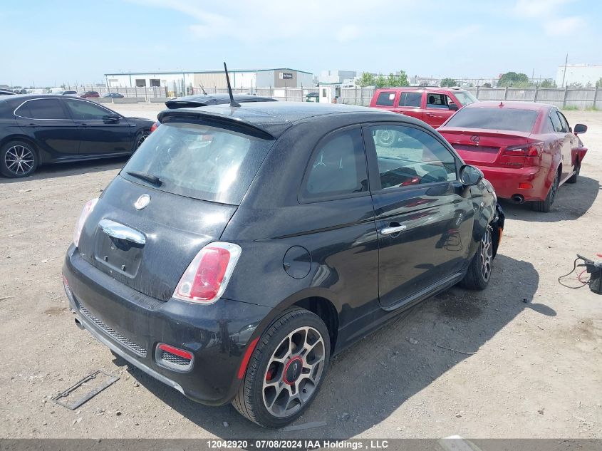 3C3CFFBR1CT309546 2012 Fiat 500 Sport