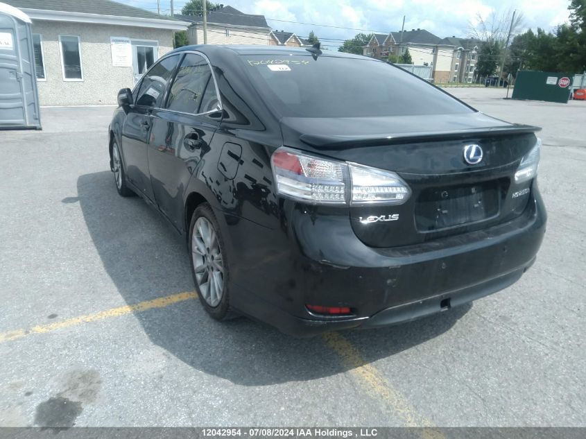 2010 Lexus Hs 250H Premium/Premium Luxury VIN: JTHBB1BA3A2002652 Lot: 12042954