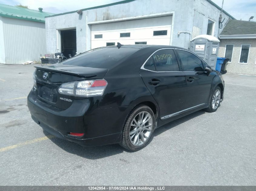 2010 Lexus Hs 250H Premium/Premium Luxury VIN: JTHBB1BA3A2002652 Lot: 12042954