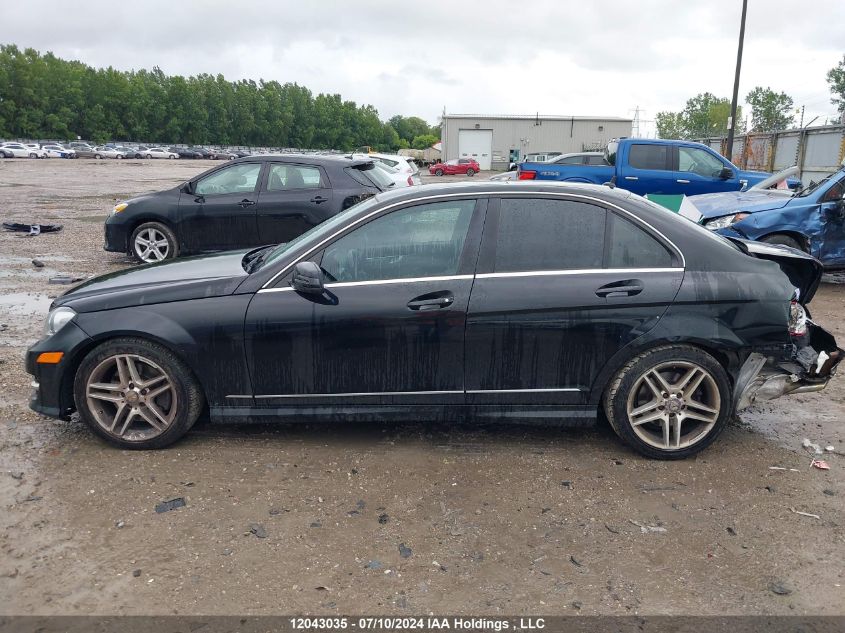 2012 Mercedes-Benz C-Class VIN: WDDGF8BB4CA610496 Lot: 12043035