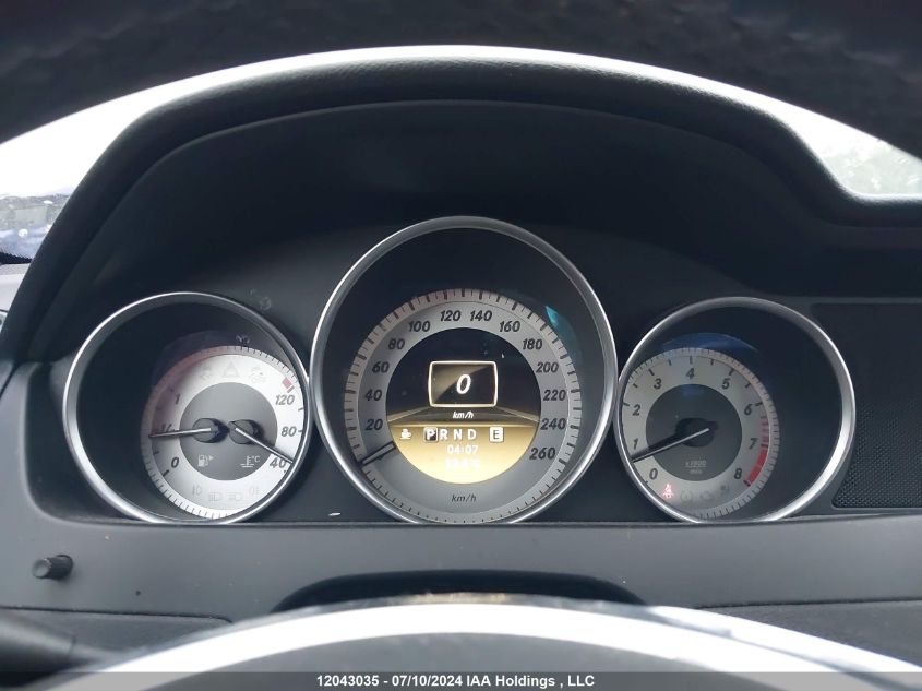 2012 Mercedes-Benz C-Class VIN: WDDGF8BB4CA610496 Lot: 12043035