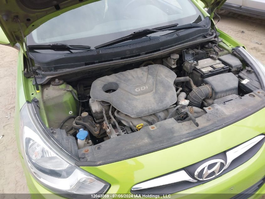 2013 Hyundai Accent VIN: KMHCU5AE6DU107251 Lot: 12043059