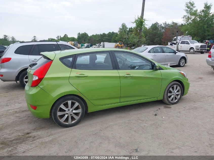 2013 Hyundai Accent VIN: KMHCU5AE6DU107251 Lot: 12043059
