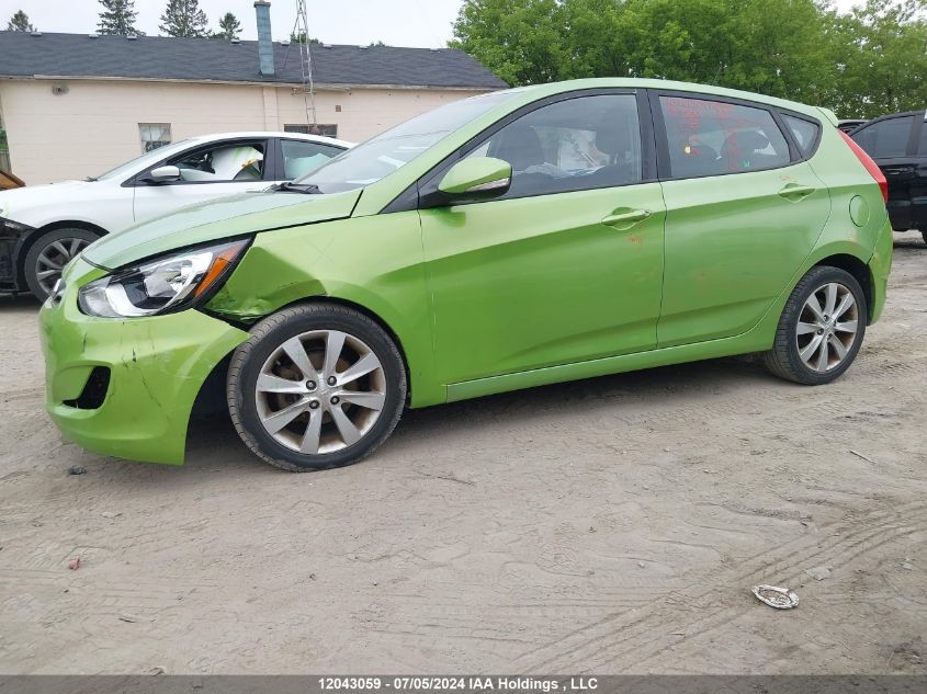 2013 Hyundai Accent VIN: KMHCU5AE6DU107251 Lot: 12043059