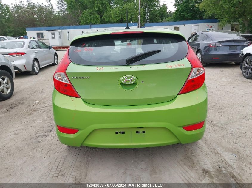 2013 Hyundai Accent VIN: KMHCU5AE6DU107251 Lot: 12043059