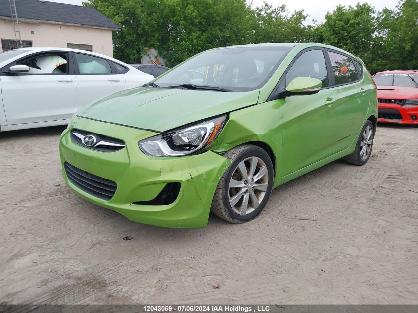 2013 Hyundai Accent VIN: KMHCU5AE6DU107251 Lot: 12043059