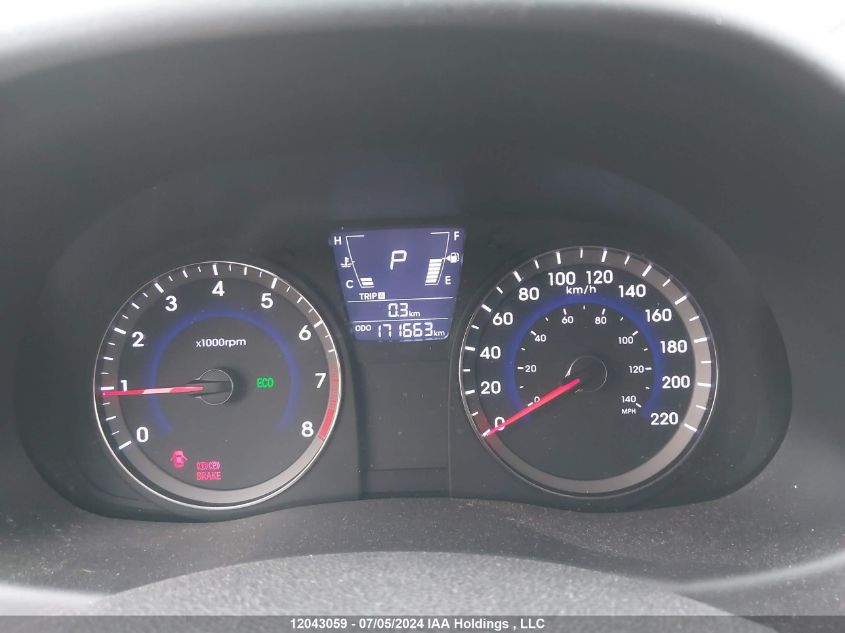 2013 Hyundai Accent VIN: KMHCU5AE6DU107251 Lot: 12043059