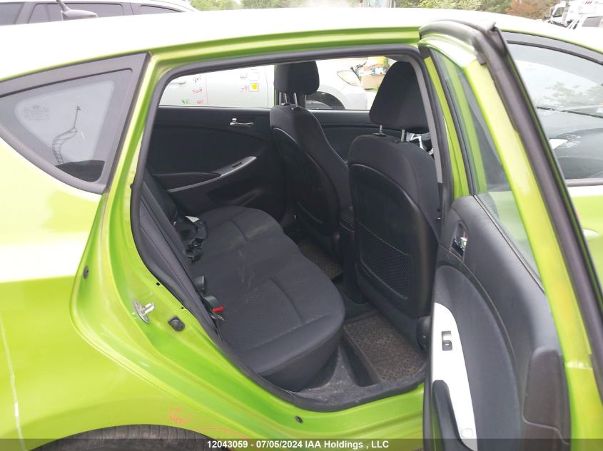 2013 Hyundai Accent VIN: KMHCU5AE6DU107251 Lot: 12043059