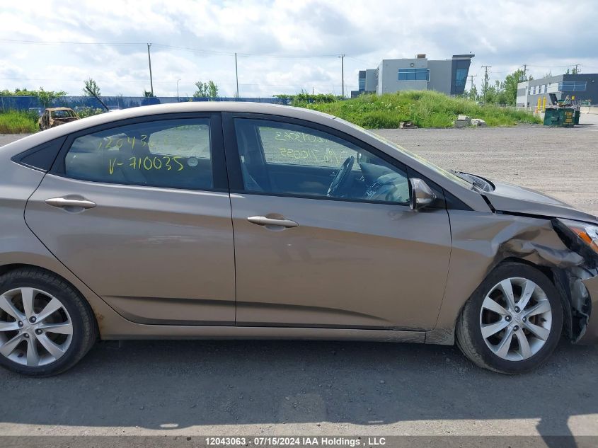2014 Hyundai Accent Gls VIN: KMHCU4AE8EU710035 Lot: 12043063