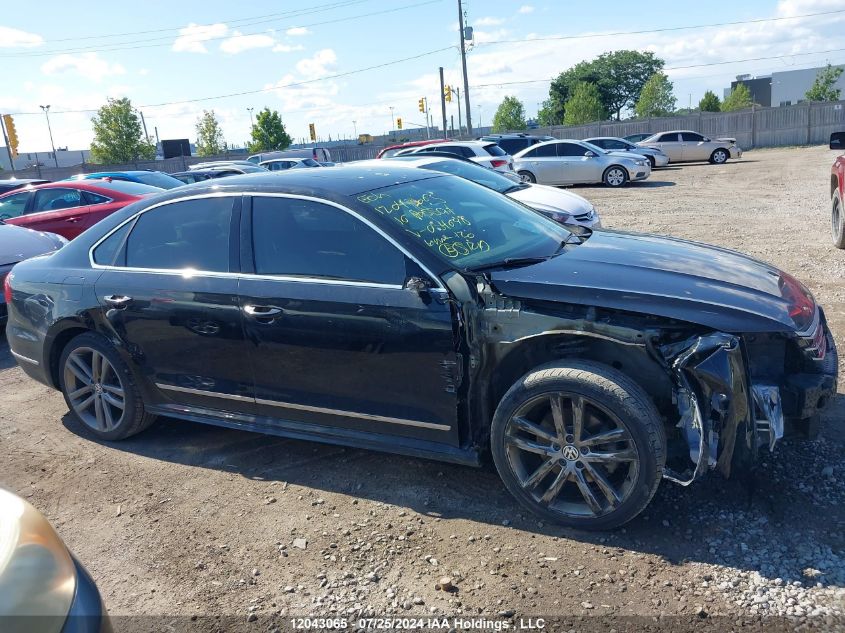 2016 Volkswagen Passat VIN: 1VWCS7A37GC054698 Lot: 12043065
