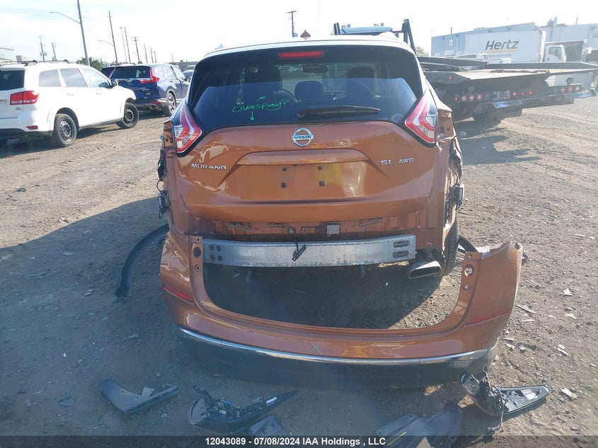 2015 Nissan Murano VIN: 5N1AZ2MH2FN277391 Lot: 12043089