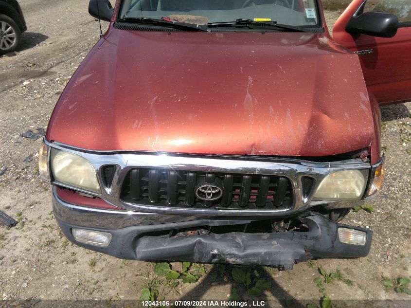 2002 Toyota Tacoma Xtracab VIN: 5TEVL52N82Z066687 Lot: 12043106