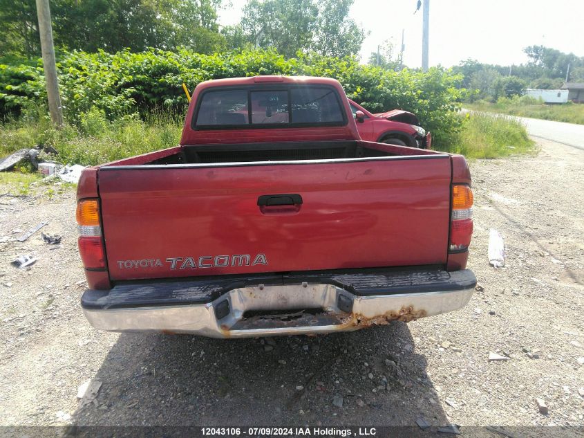 2002 Toyota Tacoma Xtracab VIN: 5TEVL52N82Z066687 Lot: 12043106