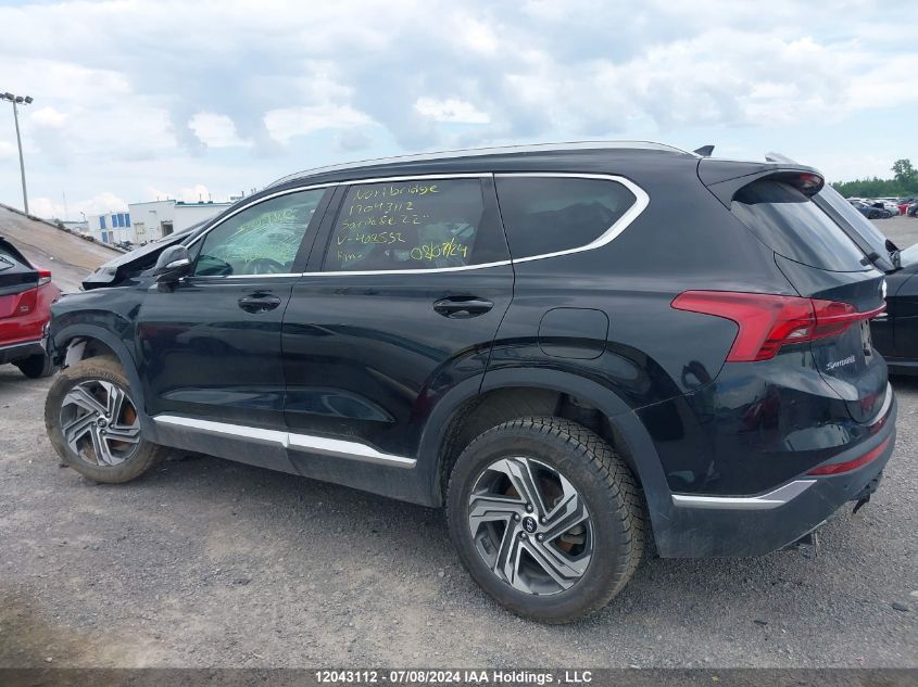 2022 Hyundai Santa Fe Sel VIN: 5NMS3DAJ3NH408532 Lot: 12043112