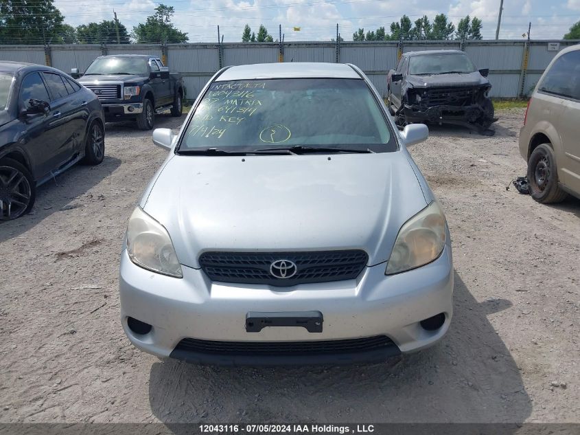 2007 Toyota Matrix Xr VIN: 2T1KR32E37C641314 Lot: 12043116