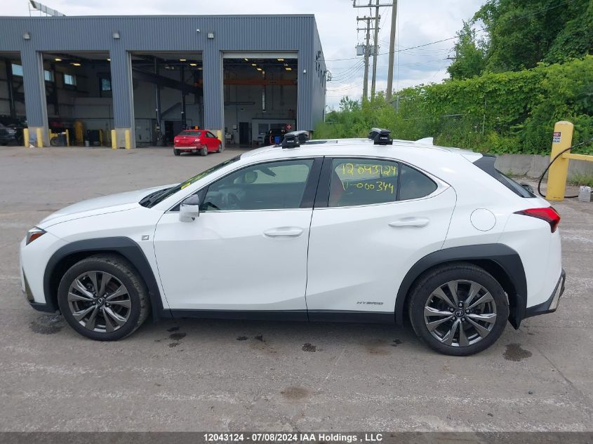 2019 Lexus Ux 250H VIN: JTHU9JBH0K2000344 Lot: 12043124