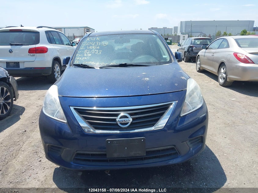 2012 Nissan Versa Sv VIN: 3N1CN7AP0CL821533 Lot: 12043158
