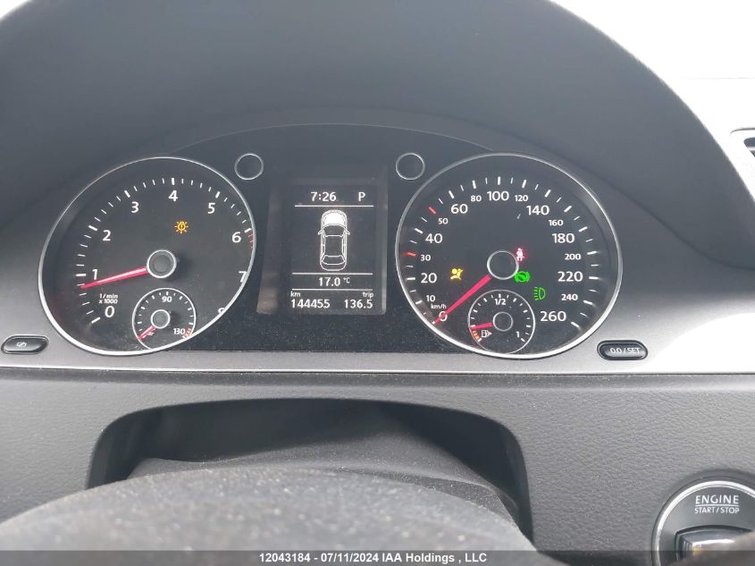 2010 Volkswagen Passat Sedan VIN: WVWAK9AN7AP043594 Lot: 12043184