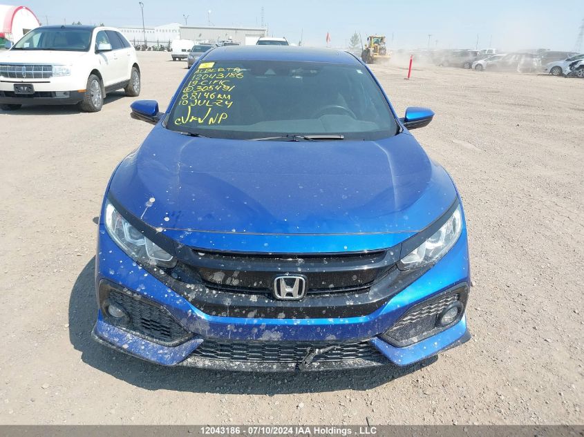 2019 Honda Civic Hatchback VIN: SHHFK7H42KU305491 Lot: 12043186