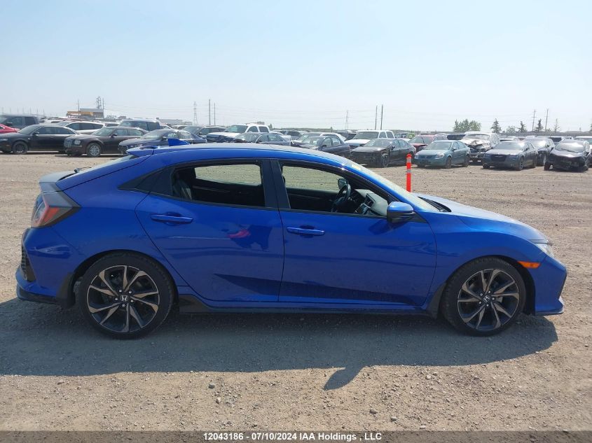 2019 Honda Civic Hatchback VIN: SHHFK7H42KU305491 Lot: 12043186