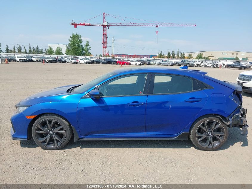 2019 Honda Civic Hatchback VIN: SHHFK7H42KU305491 Lot: 12043186