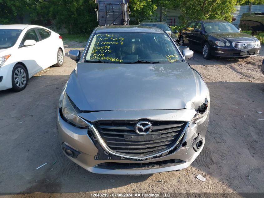 2014 Mazda Mazda3 VIN: JM1BM1L7XE1166099 Lot: 12043219
