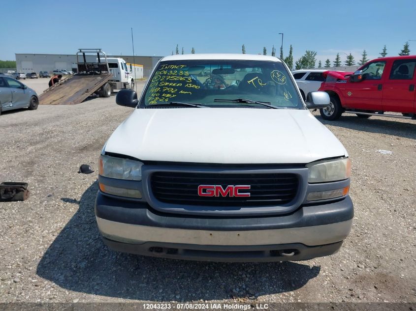 2001 GMC Sierra 1500 VIN: 1GTEC19V71E275063 Lot: 12043233