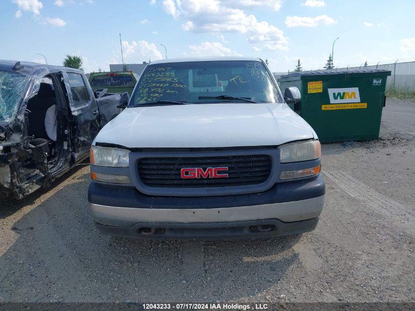 2001 GMC Sierra 1500 VIN: 1GTEC19V71E275063 Lot: 12043233