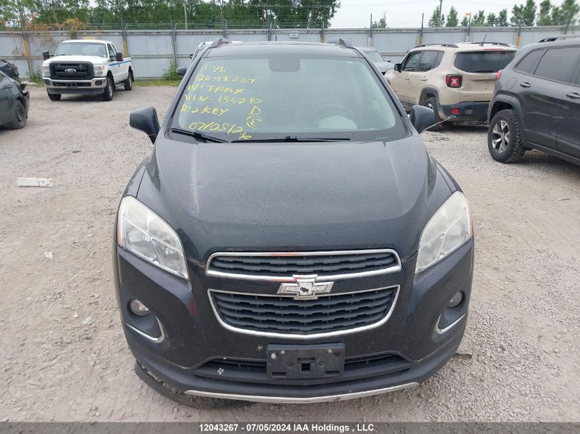 2014 Chevrolet Trax VIN: 3GNCJNSB1EL159293 Lot: 12043267
