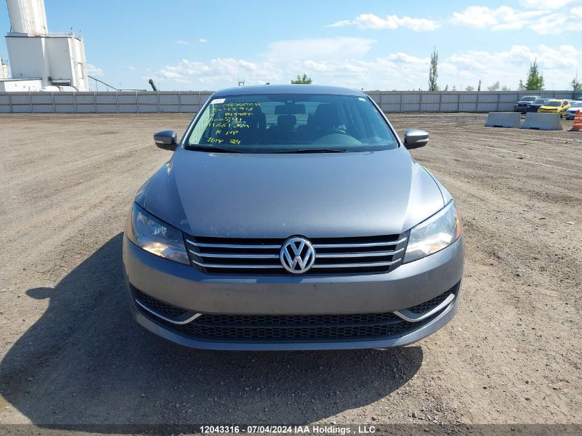 2014 Volkswagen Passat VIN: 1VWAS7A35EC100341 Lot: 12043316