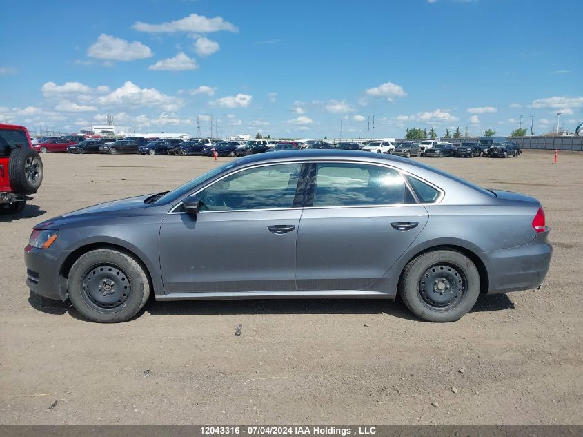 2014 Volkswagen Passat VIN: 1VWAS7A35EC100341 Lot: 12043316