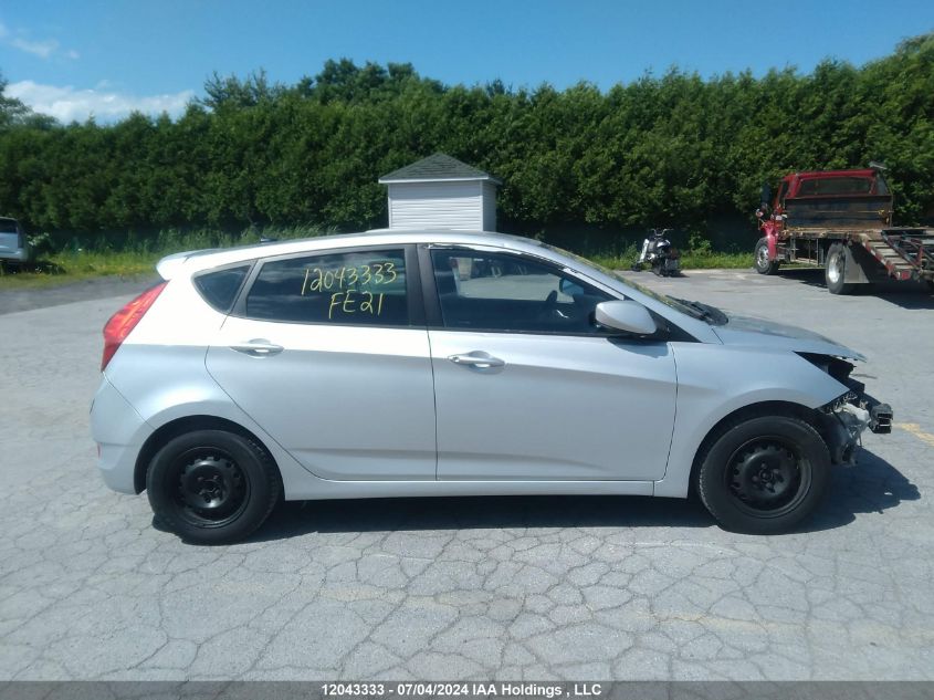 2013 Hyundai Accent Gls/Gs VIN: KMHCT5AE3DU107369 Lot: 12043333